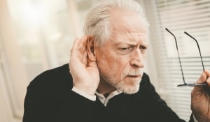 And older man struggles with sudden hearing loss.